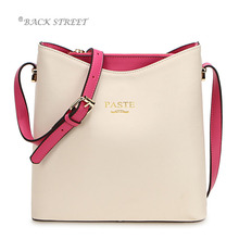 Genuine Leather Handbag Women Shoulder Bag Real Leather Purse for OL Cowhide Female Bag Small Bucket