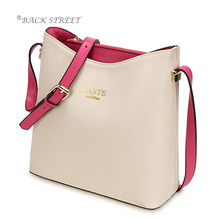 Genuine Leather Handbag Women Shoulder Bag Real Leather Purse for OL Cowhide Female Bag Small Bucket