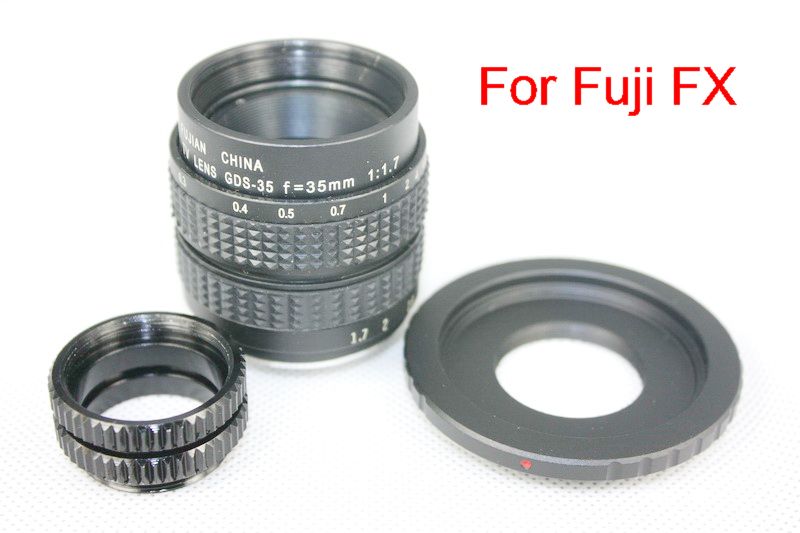 35mm f 1 7 CCTV camera Lens for Fuji FX C Mount to Fuji FX adapter