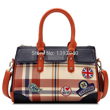 2014 new winter fashion minimalist style embroidery British Navy Shoulder Messenger Handbag