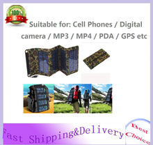 5V 7W Portable Folding Solar Panel Source Power Mobile USB Charger Solar Charger  for Cell phones GPS Digital Camera PDA