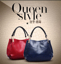 2015 Hot offers fashion women messenger bags elegant bolsa PU crocodile pattern diorissimo handbag free shipping