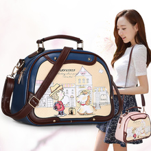 Splicing messenger bag hit color 2014 new small fresh obliquely across the handbag packet Ladies Handbag Shoulder Bag
