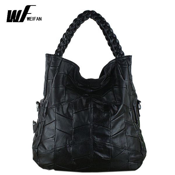 2015 Famous Brand Euro US Style Fashion Sheepskin Leather Handbag Shoulder Bag Cross body Bolsas Genuine