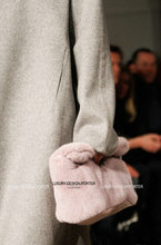 New Multi color Faux Fur Roll over Clutch Lunch bag Purse Runway style bag Free shipping
