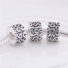 Original Authentic 925 sterling silver jewelry safety clip bead charm accessories fit pandora Bracelet diy christmas