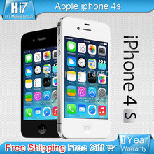 Apple Iphone 4S phone 8MP Camera iOS Dual Core GSM WCDMA WIFI GPS GPRS One Year Warranty Free Shipping Free Gifts