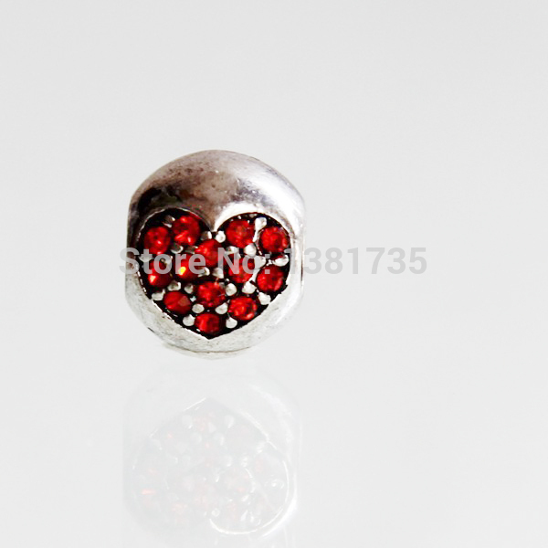 2015 Fashion Charm European Beads 10 pcs 10mm Antique Heart Spacer Beads Fit Pandora Jewelry Findings