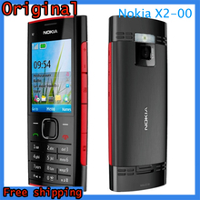 X2 Original Nokia X2 00 Bluetooth FM JAVA 5MP Unlocked Mobile Phone Refurbished Free Shipping