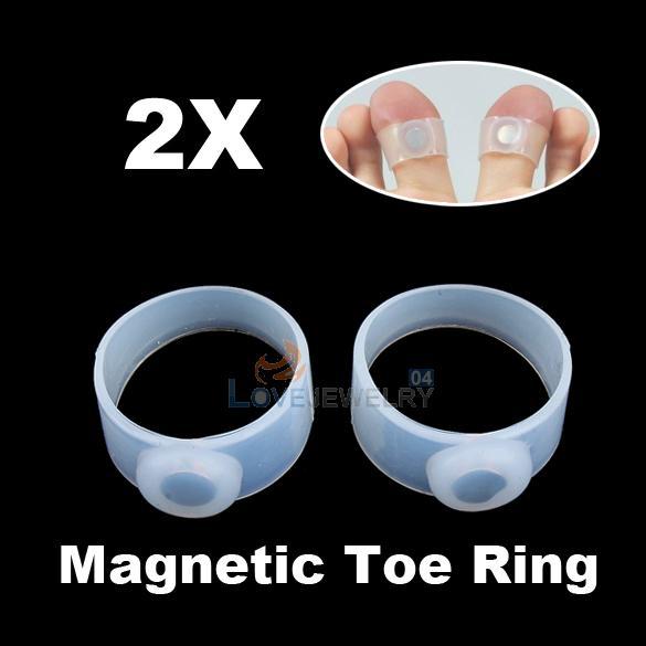 LY4 POP Lose Weight New Product 2 x Slimming Weight Loss Keep Fit Magnetic Toe Ring