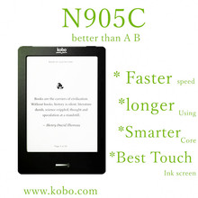 Kobo N905C WIFI touch screen e-ink ebook reader,e book,portable audio & video,not glo, wifi,ereader,ink,books,free shipping