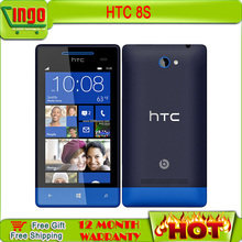 Original 8S HTC Windows Phone 8S 800*480 pixels A620e 3G 5MP Wifi GPS 4 inch Unlocked Smart Cell Phone htc 8s Free Shipping