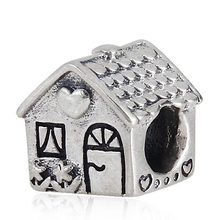 Free Shipping 1pc 100 925 Sterling Silver Bead European Full Of Love Family Home Silver Charm