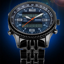 Hot skmei 1032 LED Digital Watches men luxury brand Military Quartz watch relogio masculino full Stainless