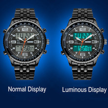Hot skmei 1032 LED Digital Watches men luxury brand Military Quartz watch relogio masculino full Stainless