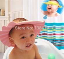 3 Color Adjustable Convenient Bath Bathing Protect Baby Child Kids Shampoo Bath Shower Cap Hat Wash Hair free shipping&wholesale