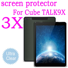 3pcs Clear Screen Protector Protective Guard Film for Cube Talk 9X U65GT MT8392 Octa Core 2
