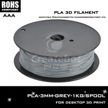 Grey color impressora 3d printer filament 3mm pla filament 3d printer accessories for Createbot ,Makerbot, RepRap,etc