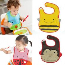 Baby Cute Zoo Bibs ZOO Story Waterproof baby bib Burp clothes 4 Style Hot Selling TZ072