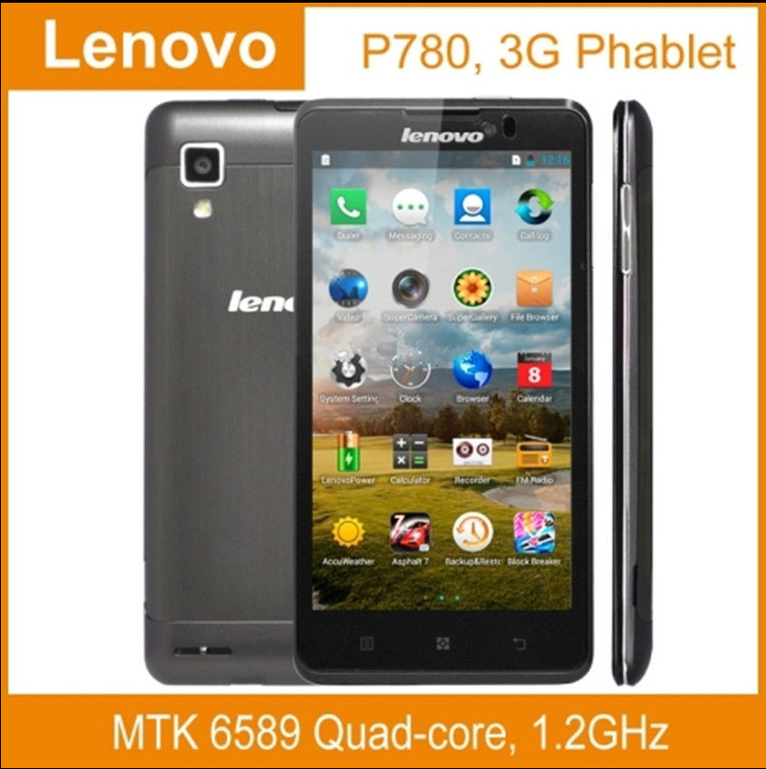 Hot Original Lenovo P780 phoneMTK6589 Quad Core Mobile Phone 5 0 Gorilla Glass 1GB RAM Android