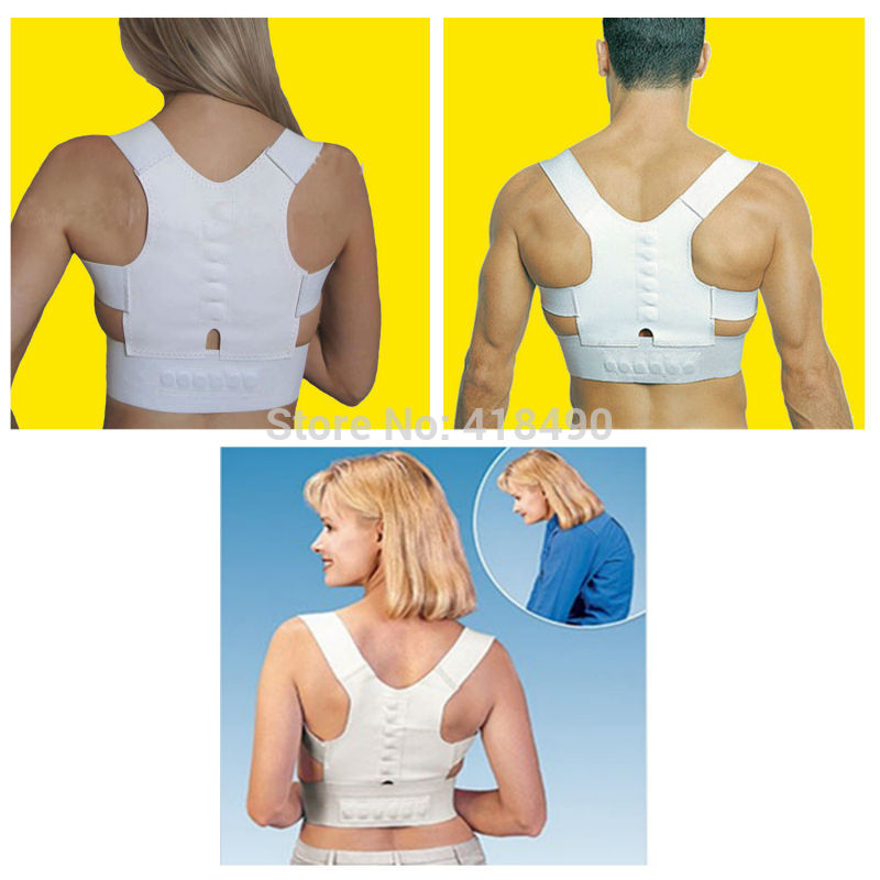 Adjustable Posture Corrector Belt Magnetic Posture Support Shoulder Body Back Brace Supports For Men Women Christmas