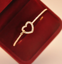 love bangle ladies jewelry bangles beads love heart pearl bracelet free gift free shipping