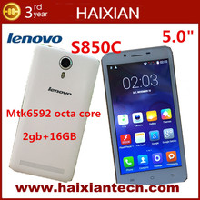 5 inch Lenovo Phone A850 +T2 Octa Core MTK6592 android 4.4 Dual SIM smartphone 2G RAM Camera 3G Wifi GPS Russian