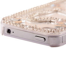 Fashion Rhinestone Mobile phone Cover Case Protective Shell for iPhone 4 4G 4S 5 5S