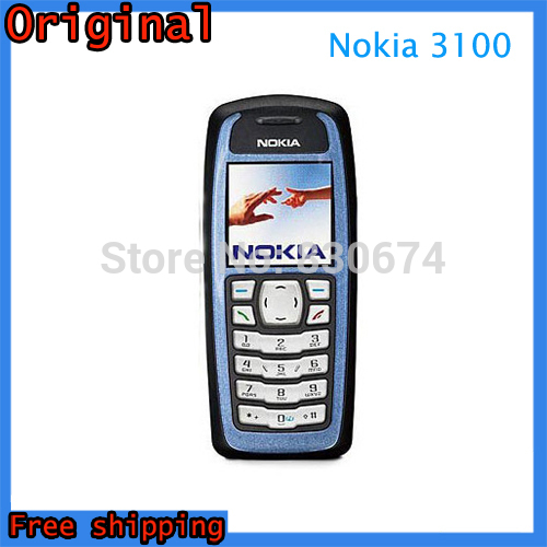 Free Shipping 3100 Original Unlocked Nokia 3100 Mobile phone GSM Dual Band Classic Cheap Cell Phone