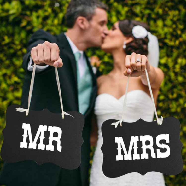 1set Mr Mrs Letter Garland Banner Photo Booth Wedding party Photography Props Decoration