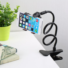360 Rotating Flexible Long Arm cell phone holder stand lazy bed desktop tablet car selfie mount bracket for iphone 6,for samsung