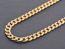 New design men fashion 18K Gold plated 316 stainless steel chain necklace women vintage pendant necklace