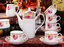 Free shipping porcelain teapot tea cup ceramics tea set exquisite tea service