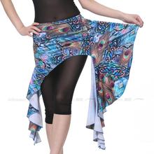 12pcs/lot Women’s Indian Belly Dance Peacock Printing Waistband Hip Scarf Stage Dancewear Exercises Belt Skirt t115