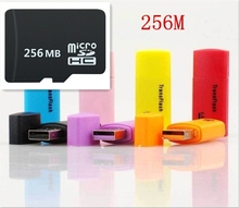 Free Shipping Consumer Electronics Accessories Parts 256M TF Memory Card  micro SD Memory Card + SD Adapter + TF Card Readers