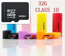 Free Shipping Consumer Electronics Accessories Parts 32G TF Memory Card  micro SD Memory Card + SD Adapter + TF Card Readers