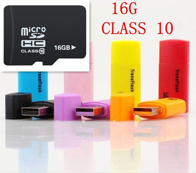 Free Shipping Consumer Electronics Accessories Parts 16G TF Memory Card micro SD Memory Card SD Adapter