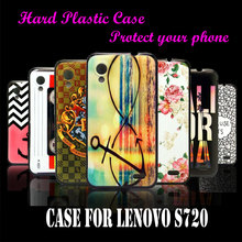 For lenovo S720 case Cover Luxury Charming Beauty Painting Art Design Black Anchor Custom Painted Hard Plastic Cellphone Cover