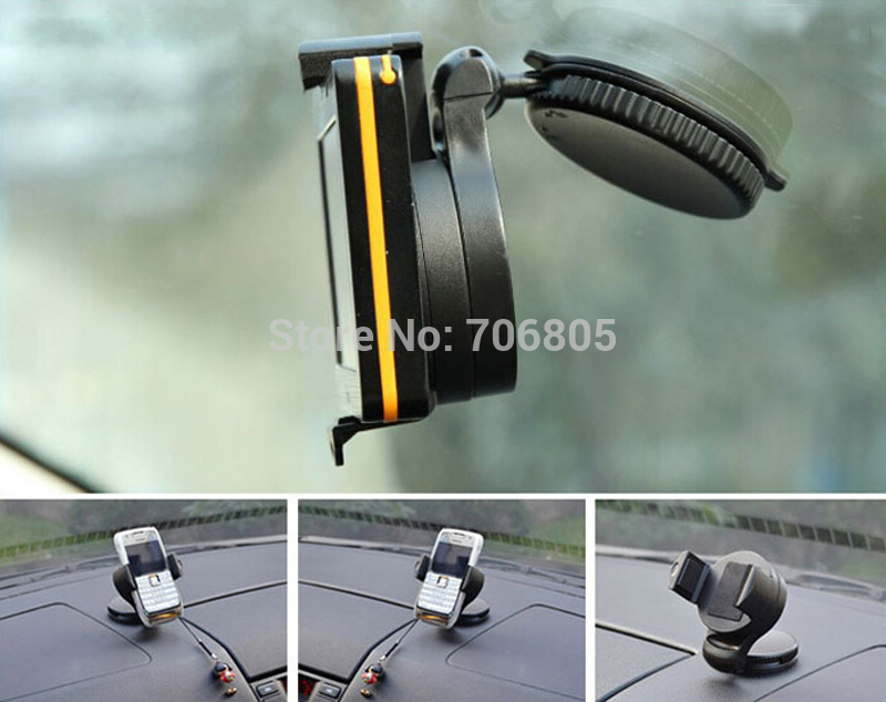 Windshield Sucker Car Mount Stand Holder 360 Degree Rotating Cell Phone Holder Smartphone Bracket For iPhone