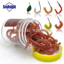 SeaKnight Small Mini Bottle Lures A#  Soft Ice FISHING LURES for Winter Fishing Earthworms Bait Carp fishing