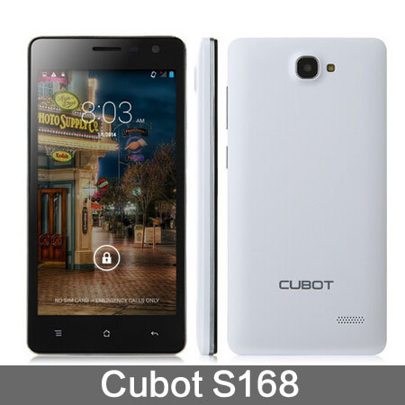 Hot Cell Phones Mobile Phone Cubot S168 Cell Phones MTK6582 Android Quad Core 5MP Camera Smartphone