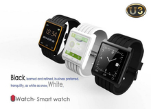 2014 New U Bluetooth Watch U3 For iPhone Samsung Smartphone Sports Wristwatch with Remote Camera Function