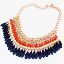 New Fashion Charm Jewelry Pendant Chain Crystal Choker Chunky Statement Bib Necklace