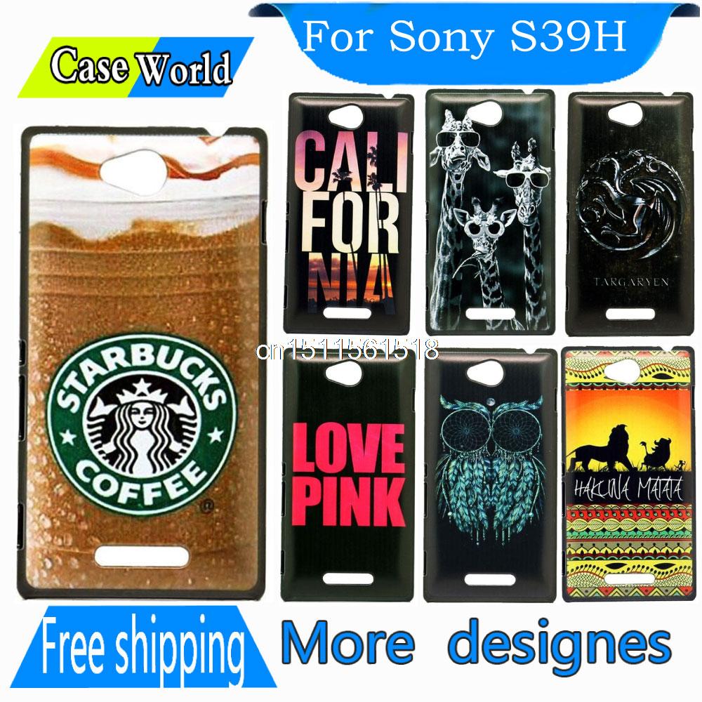 Charming Hot Starbuck Ice Coffee Custom Skin Painted Luxury Hard Phone Plastic High Quality For Sony