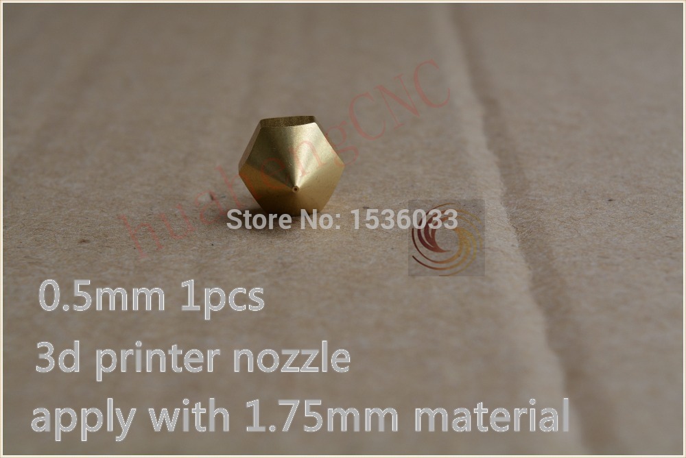 1pcs 0 5mm 3d printer nozzle extruder print head for 1 75mm consumables diy