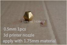 1pcs 0 5mm 3d printer nozzle extruder print head for 1 75mm consumables diy