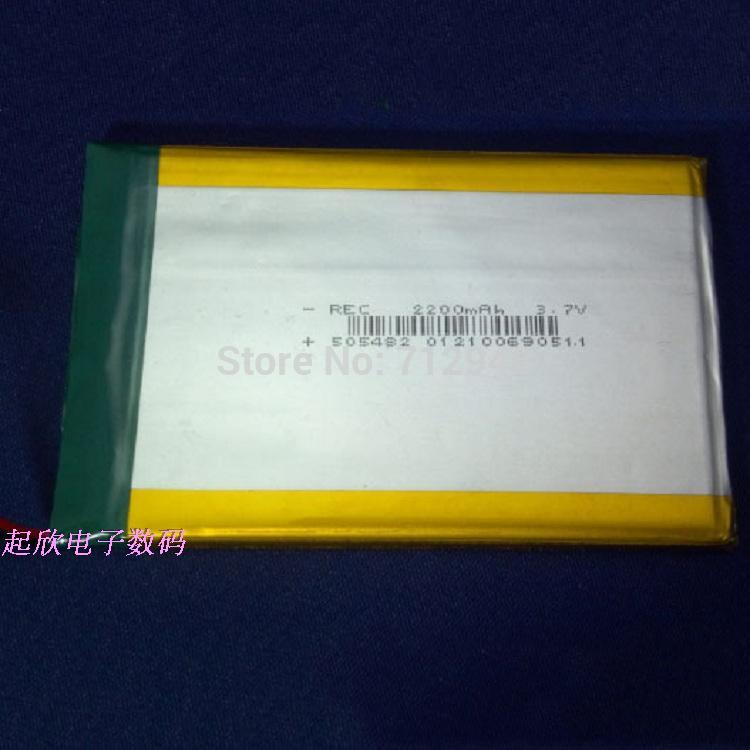 DIY Battey 3 7V Size 505482mm Lithium Polymer Battery 2200mAh With Protective Plate Toy GPS Tablet