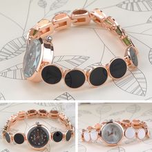 free shipping dot connection  alloy band Rhinestone delicate dial Steel acrylic band watch women dress watch YLMHM612S8