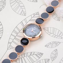 dot connection Imitation alloy band Rhinestone delicate dial Steel acrylic band watch women dress watch zx