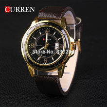 CURREN New Fashion Brand Luxury Gold Plated Jewelry Business Casual Sports Watches Men Analog Digital Leather